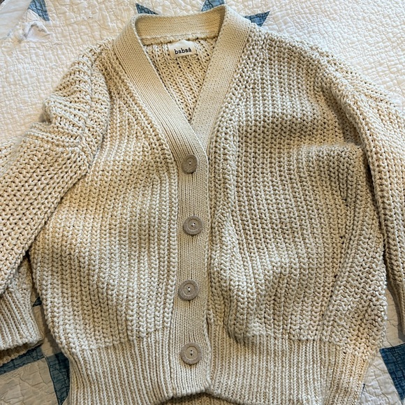 Babaa cardigan no 18 natural cotton - Picture 3 of 4